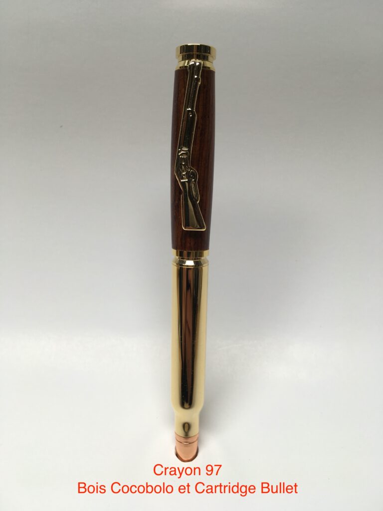 Crayon c97 de la collection Chasse cartridge bullet