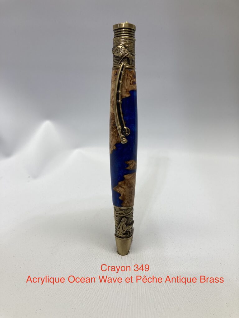 Crayon artisanal collection pêche
